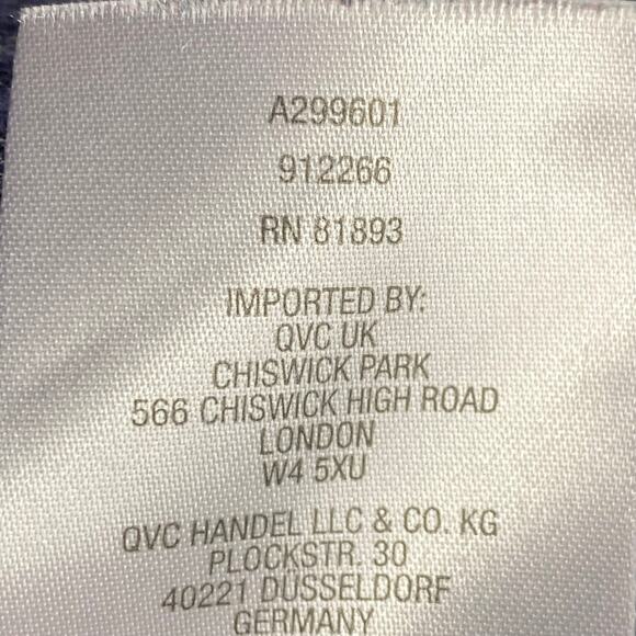 Logo by Lori Goldstein Womens Size Medium Blue Space Dye Button Front Cardigan - Picture 10 of 10